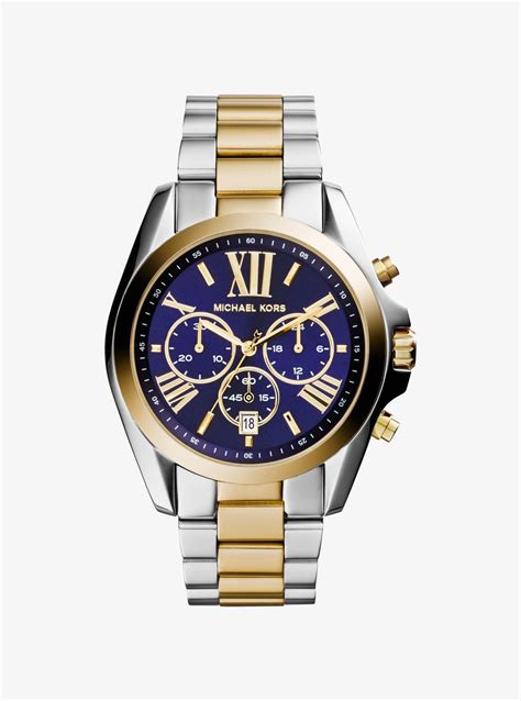 michael kors 2 tone watch mens|Michael Kors bradshaw 2.